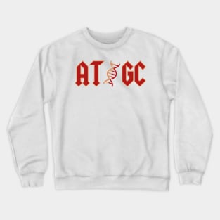 AT GC Vintage AC/DC Molecular Biology genetic code Crewneck Sweatshirt